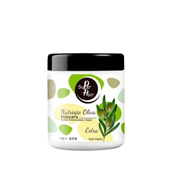 Real Natura Super Hair Máscara para Cabelo Encaracolado Crespo 1000ml