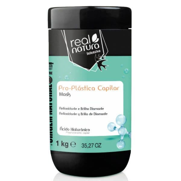 Real Natura Pro-Plástica Capilar Máscara sem Sal 1000ml