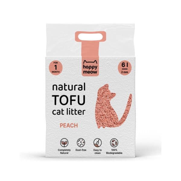 Happy Meow Areia Aglomerante Tofu Aloe Vera 6L