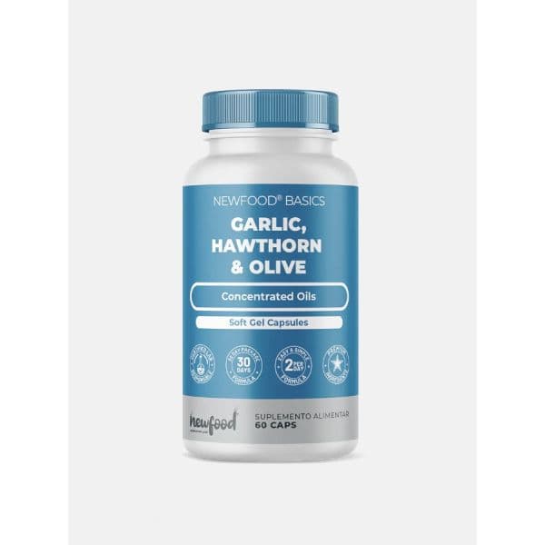 NewFood Innovation Labs Garlic, Hawthorn & Olive 60 Cápsulas