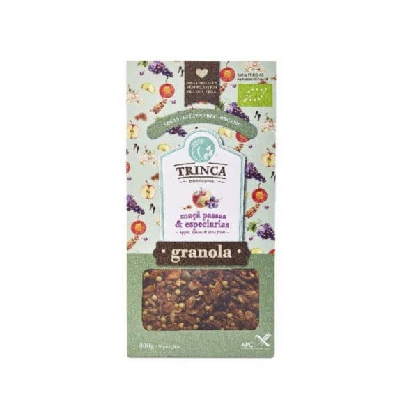 Trinca Granola Maça, Passas e Especiarias Sem Glúten 425g