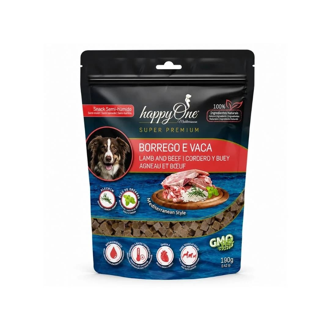 HappyOne Mediterraneum Snack Borrego e Vaca 190g