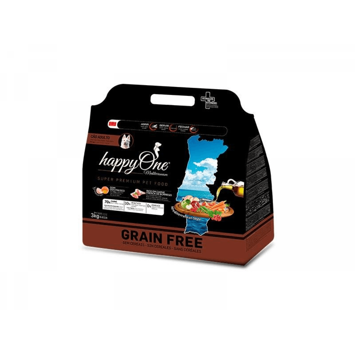 HappyOne Mediterraneum Adult Lamb Dog 3Kg