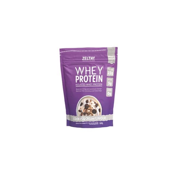 Zelthy Whey Protein Isolada Cookies & Cream 900g