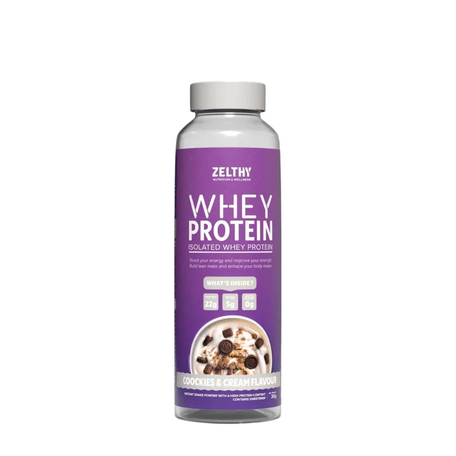 Zelthy Whey Protein Isolate Cookies & Cream 30g