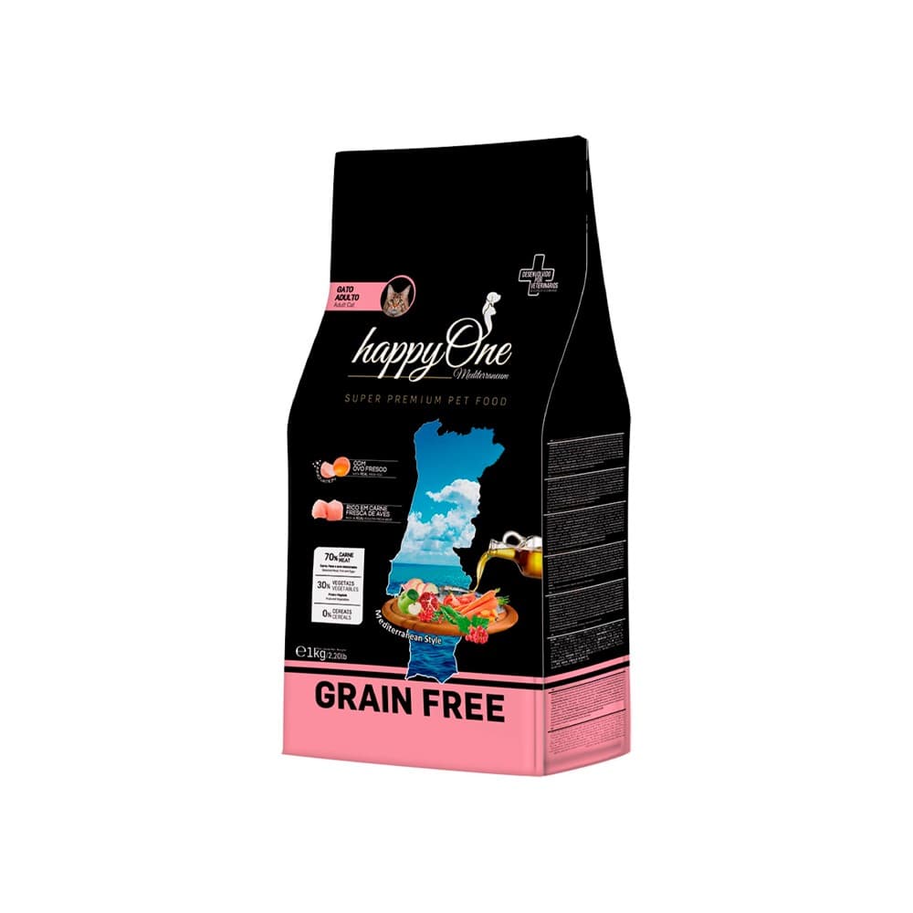 HappyOne Mediterraneum Grain Free Cat 1Kg