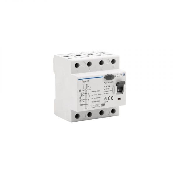 Volt-E Diferencial Residual Tipo B 4P 63A - RCD30mA63A4P
