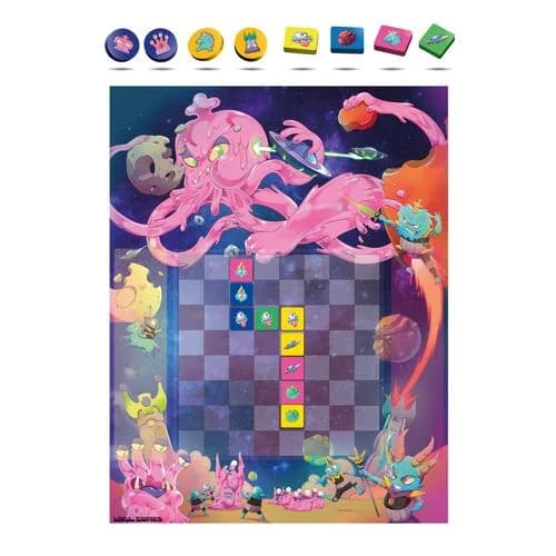 Jogo de Tabuleiro Wall Game Planetas e Extraterrestre - Creative Live Games