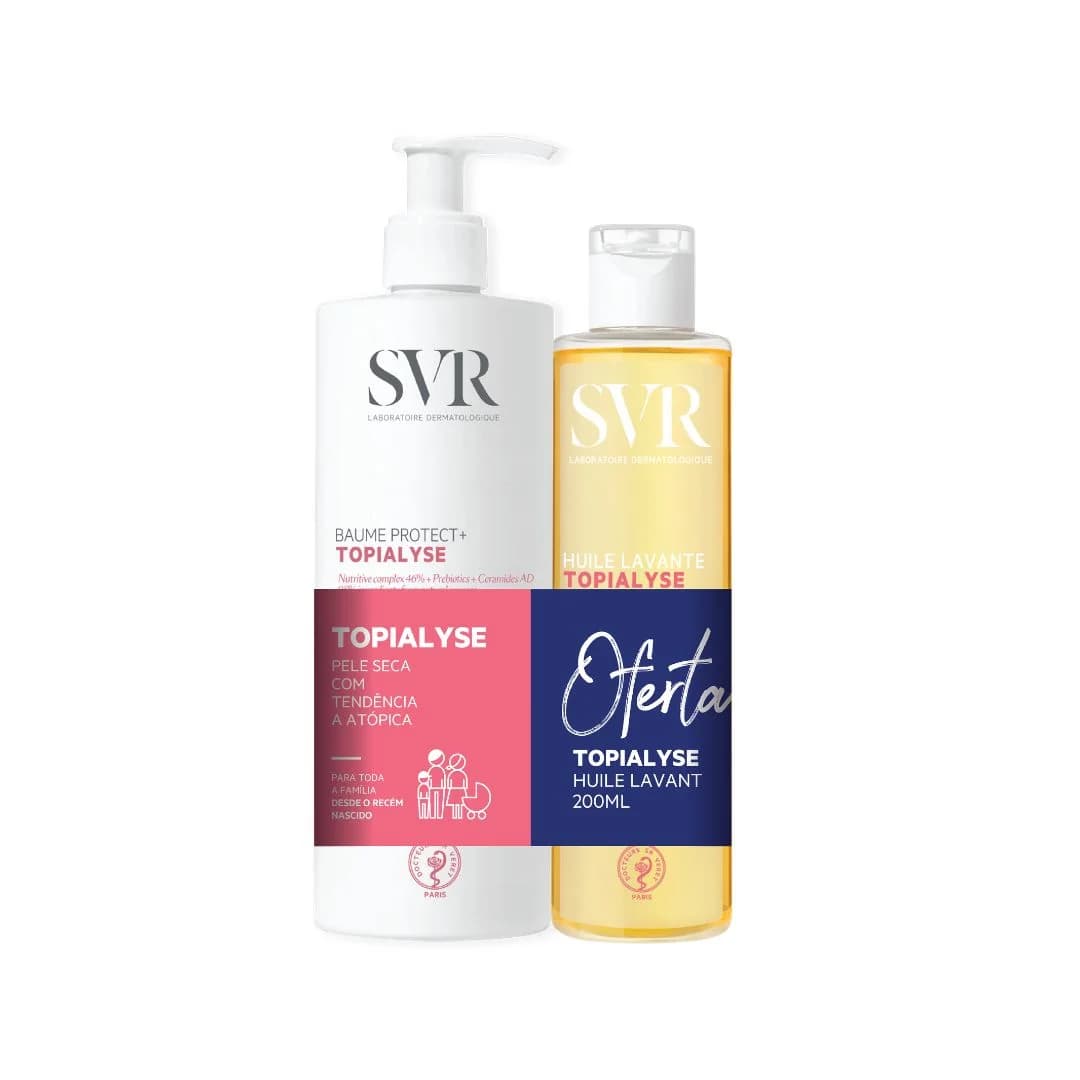 SVR Topialyse Baume Protect+ 400 mL + Cleasing Oil 200mL Free Gift