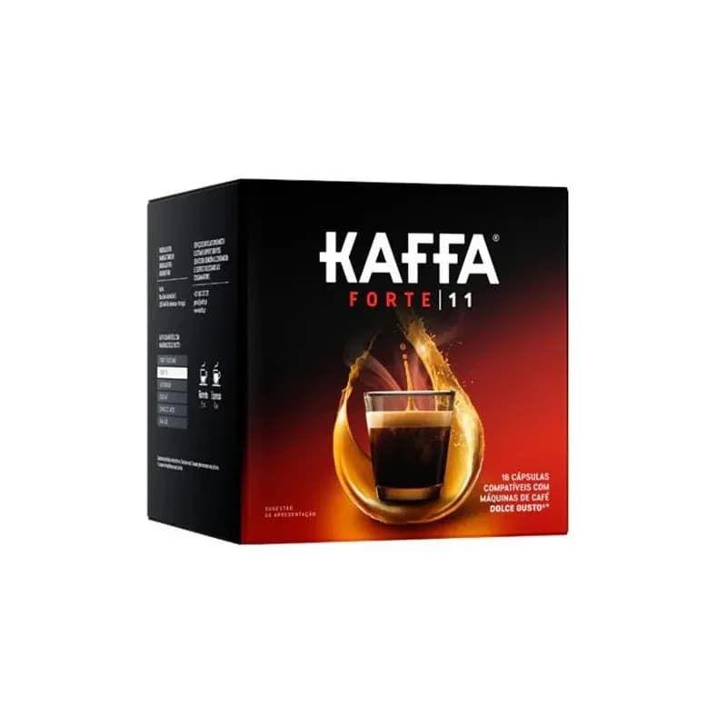 Kaffa Castanho Compatível Dolce Gusto Forte 16 Cápsulas