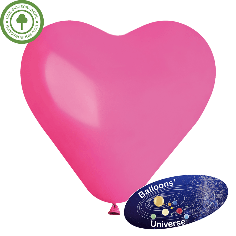 Balão coração de 30cm Fuchsia