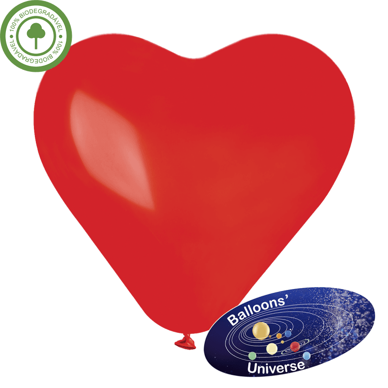 Balão coração de 43cm Vermelho