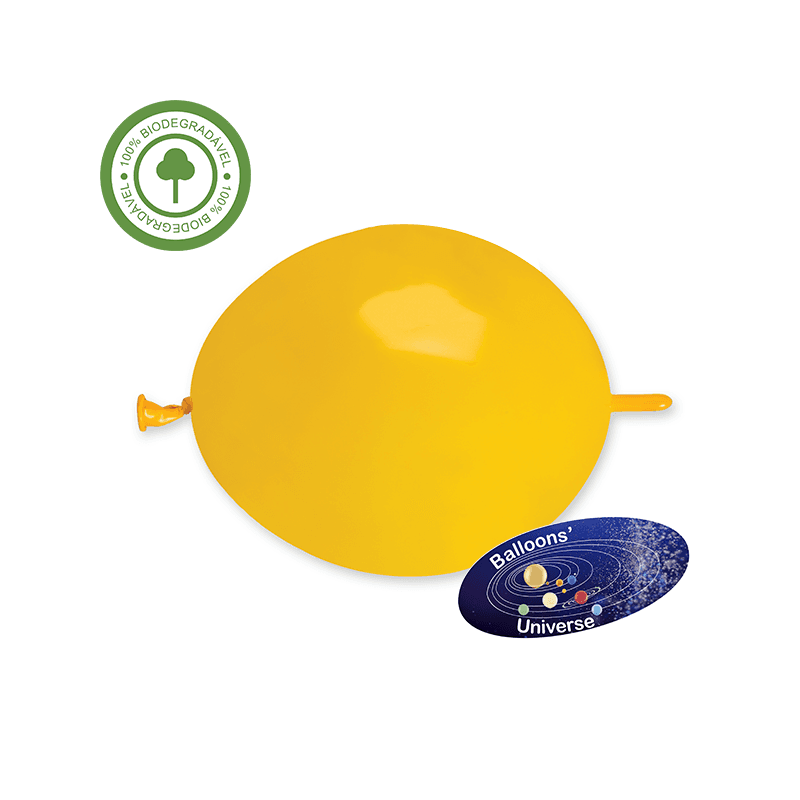 Balão LINK de 15cm Amarelo Torrado