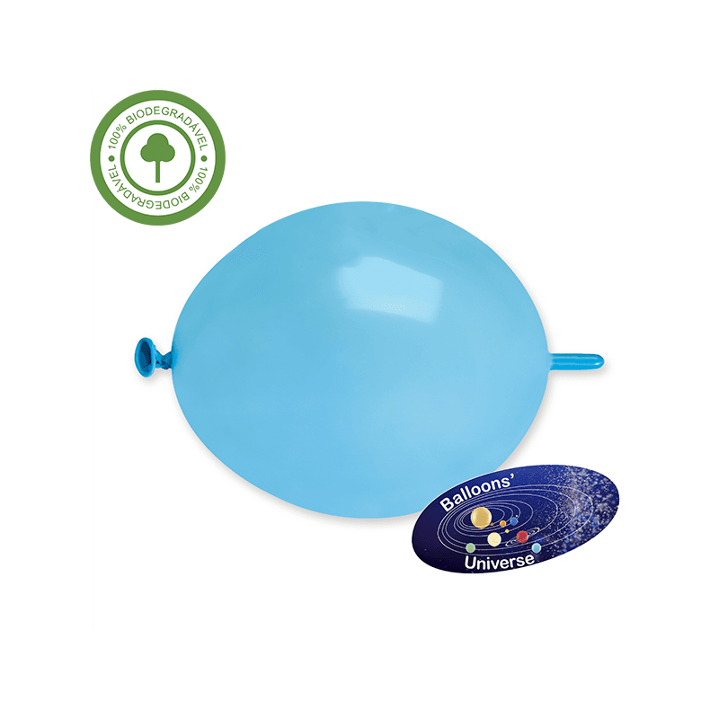 Balão LINK de 15cm Azul Claro