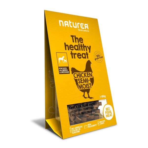 Naturea The Healthy Treat Chicken Semi-Moist Dog 100g