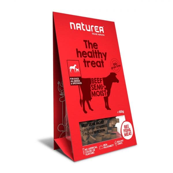 Naturea The Healthy Treat Beef Semi-Moist Dog 100g