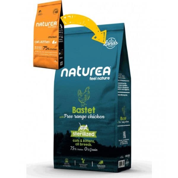 Naturea Lands Cat & Kitten Bastet Frango do Campo 1.6Kg