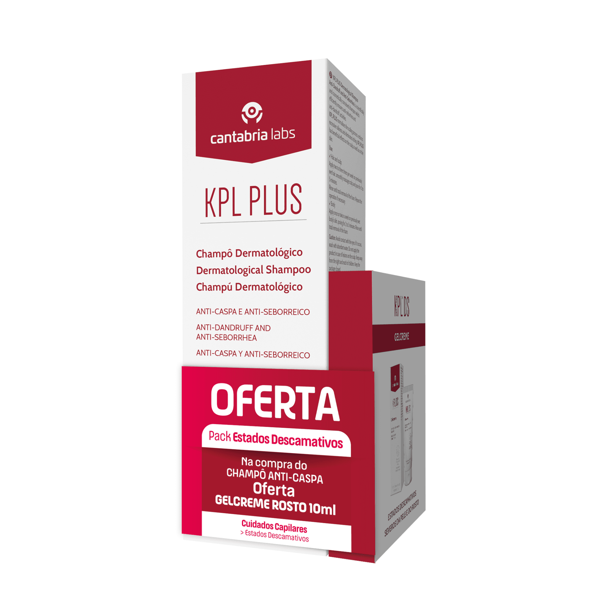 KPL Plus Shampoo Anti-Caspa 200ml + Gel-Creme Rosto 10ml
