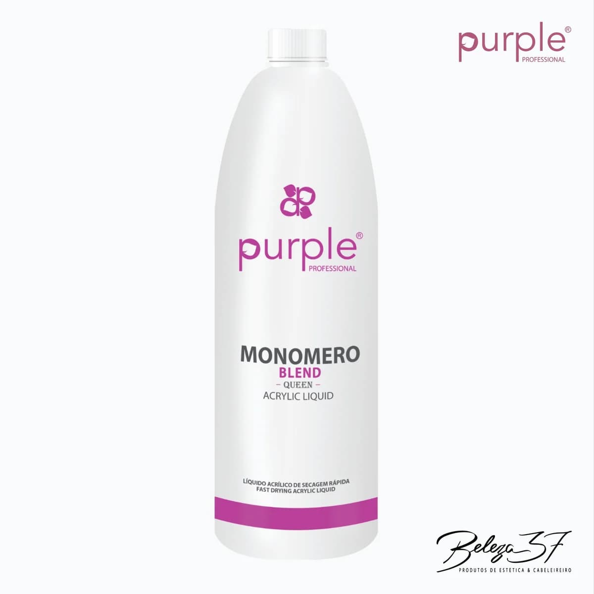 Líquido Acrílico Purple Queen 1000ml - Monomero Blend (Secagem Rápida)
