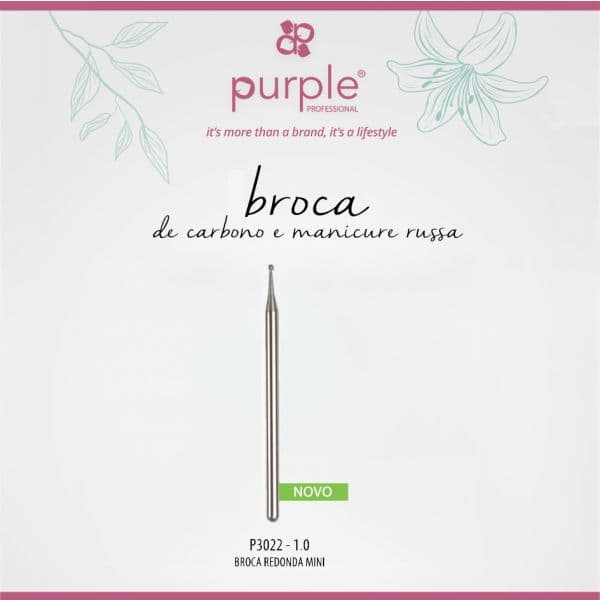 Purple Professional Broca de Redonda Mini Purple 1.0