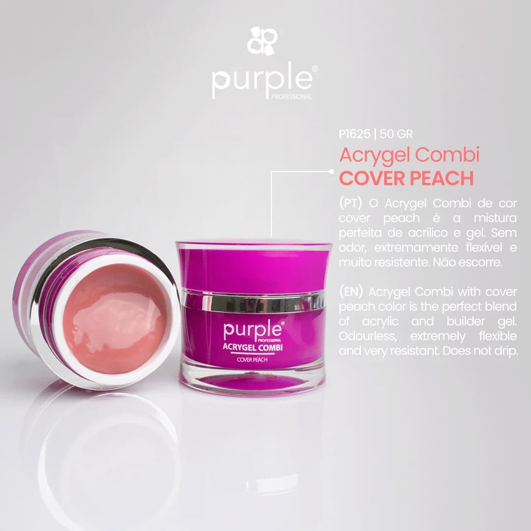 Combi Acrygel Purple 50g - Cover Peach