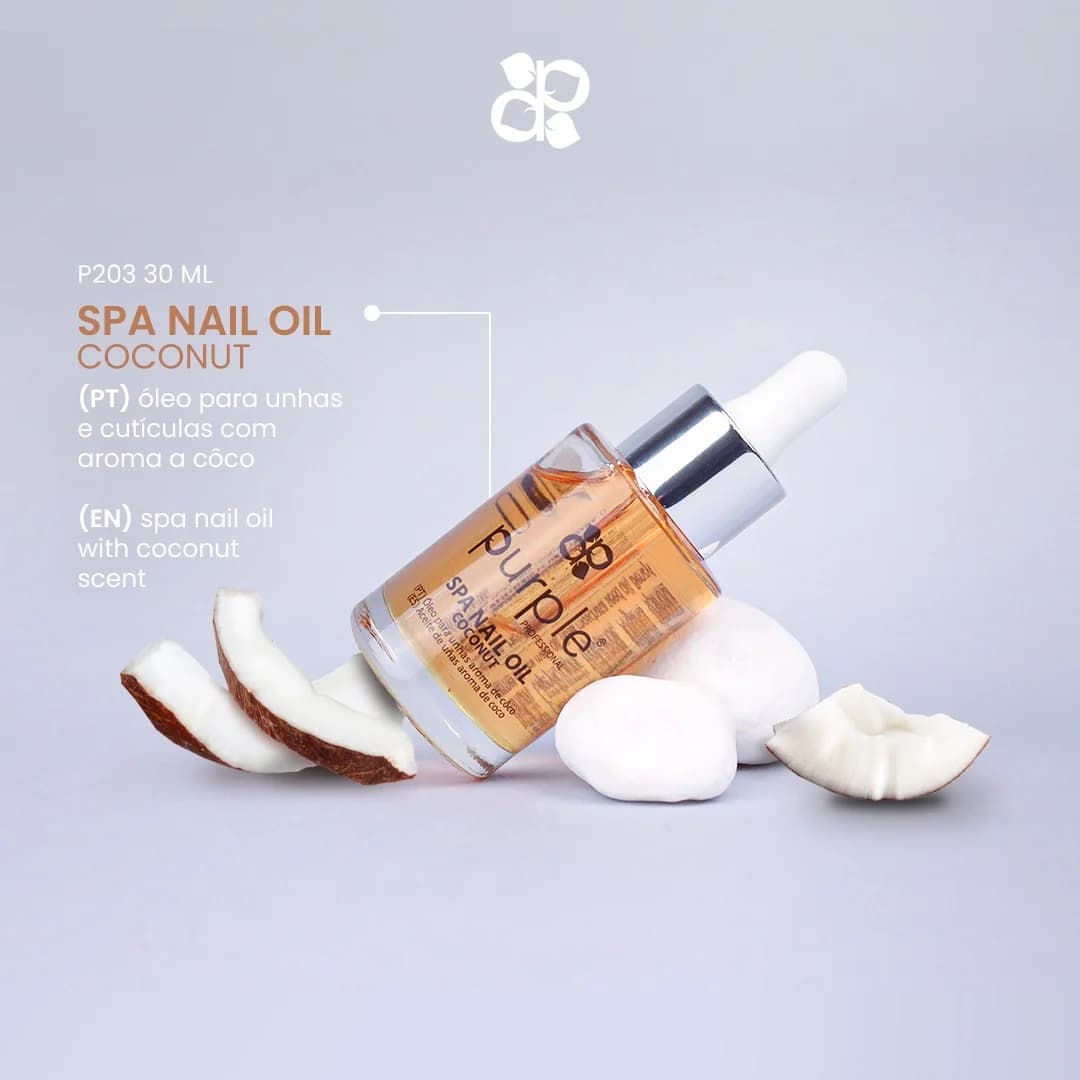 Óleo para cutículas - Purple Spa Nail Oil Coconut 30ml