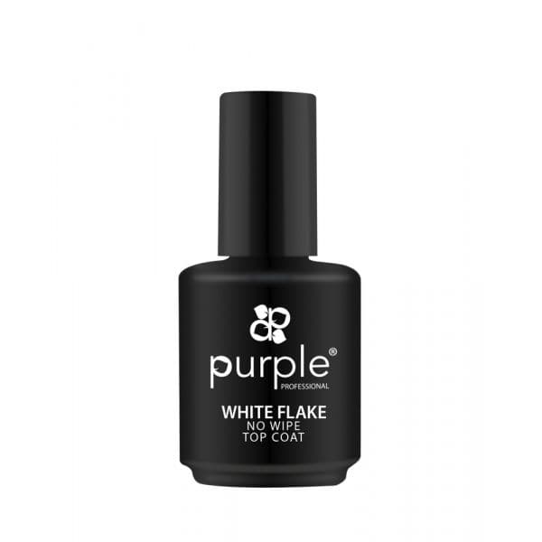 Purple White Flake No Wipe Top Coat 15ML