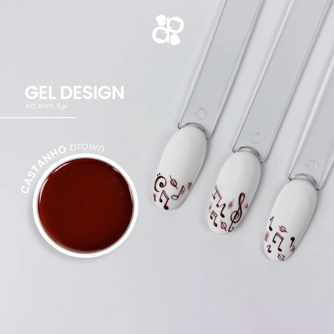 Gel Design Purple Brown No Wipe 5g