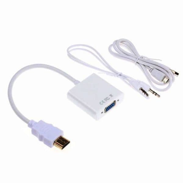 Multi4you Adaptador Conversor Hdmi para Vga com Áudio e Alimentação White