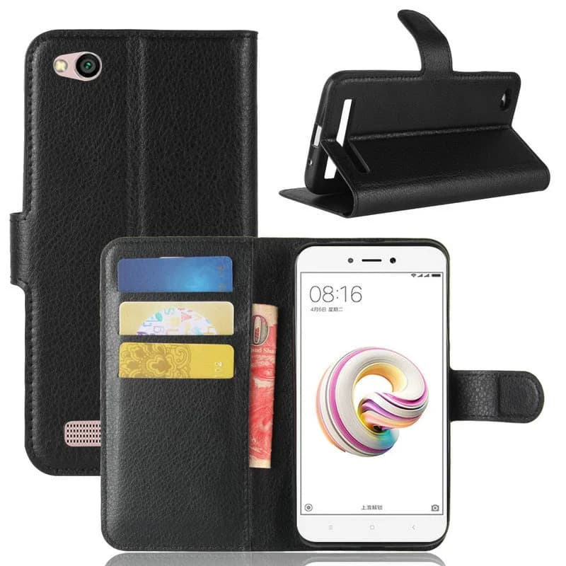 Capa Carteira Tipo Livro Wallet para Xiaomi Redmi 5A - Multi4you®