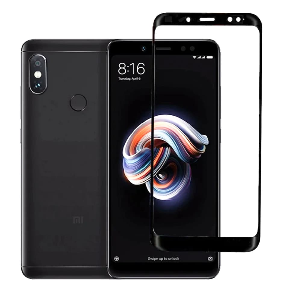 Pelicula Vidro Temperado Full Cover 3D Preto para Xiaomi Redmi Note 5 Pro - Multi4you®