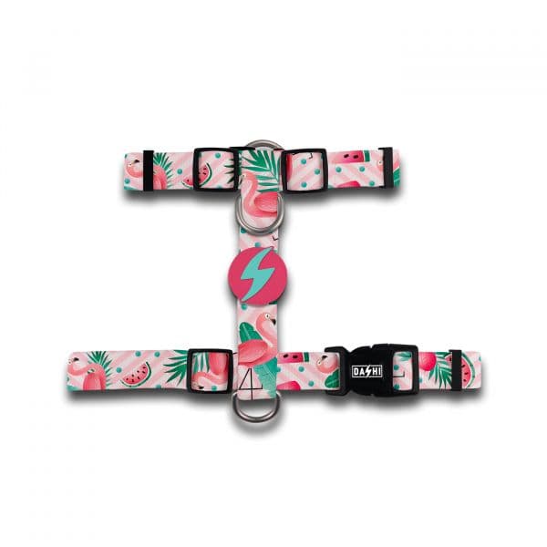 Dashi Peitoral Back-Harness Flamingo L