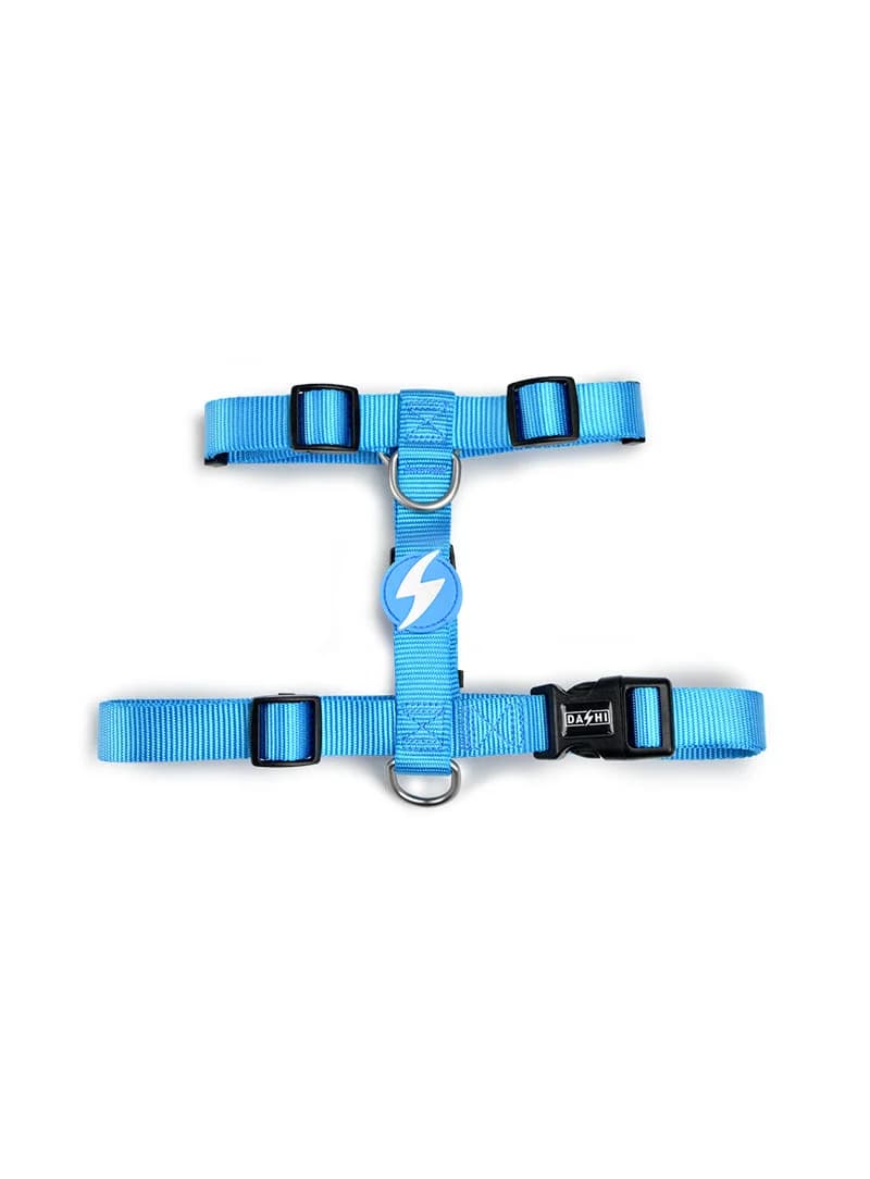 Dashi Back-Harness Solid Sky Blue - Peitoral ajustável para cães