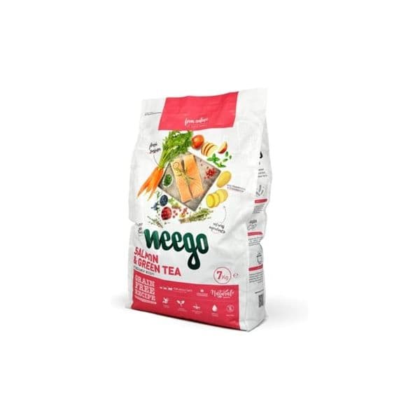 Weego Esterilizado Salmão & Chá Verde 7Kg