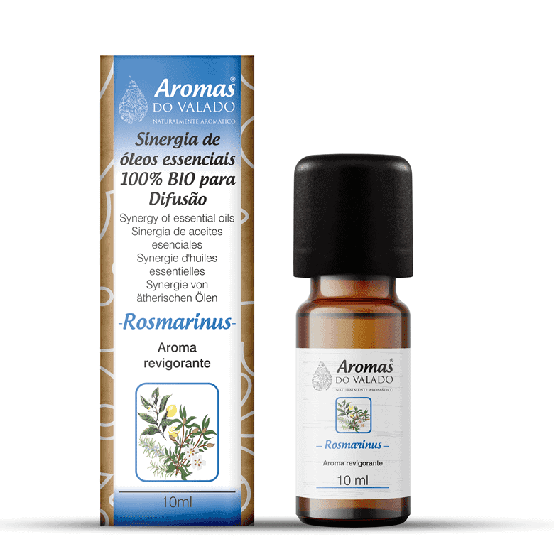 Sinergia de Óleo – Aroma Revigorante Rosmarinus 10 ml Aromas do Valado