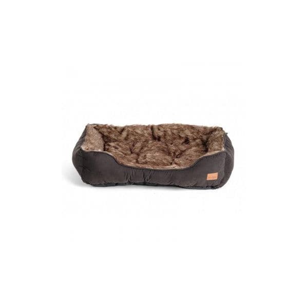 Agui Cama Furry Bed Castanho 90x69x21cm