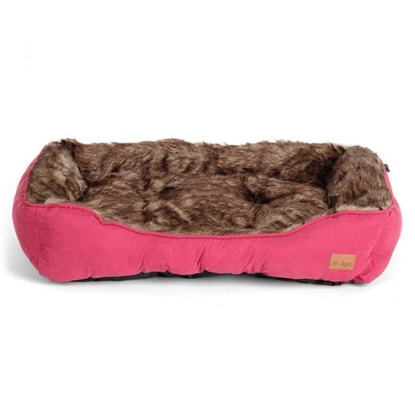 Agui Cama Furry Bed Rosa 75x58x19cm