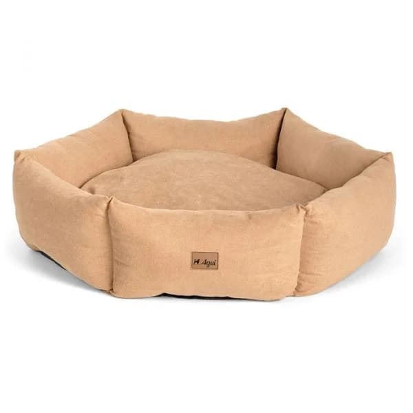 Agui Cama Hexagonal Urban Donut Bege 75x75x25cm