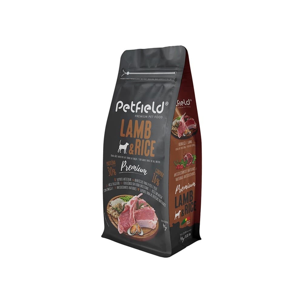 Petfield Premium Dog Adult Lamb & Rice 4Kg