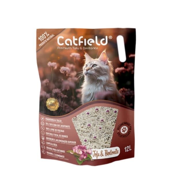Catfield Tofu+Bentonite Areia Premium 12lt Higiene para Gato - Campet