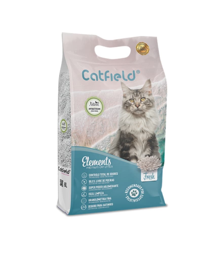 Catfield Elements Fresh Areia Premium 15lt Higiene para Gato - Campet