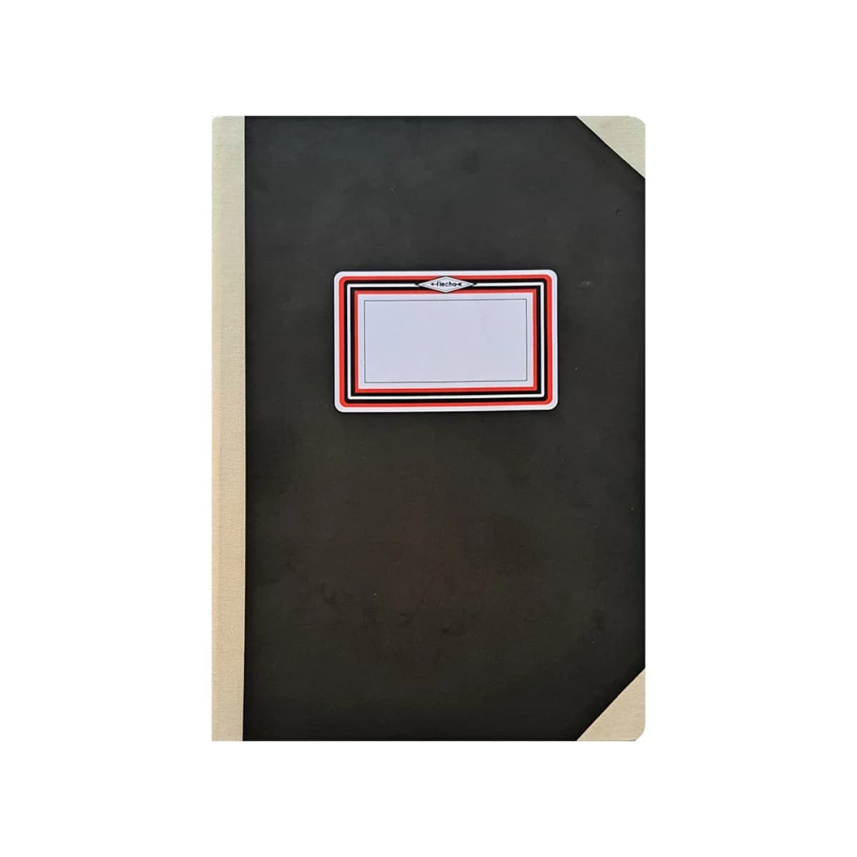 Fernandes Caderno Liso A4+ Cosido 100 Folhas Preto