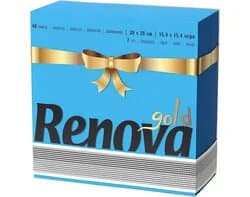 guardanapos renova gold azul pack 40 unidades