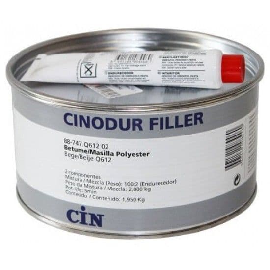 Betume poliester CINODUR Filler beije 1Kg refª 88-747 Cin