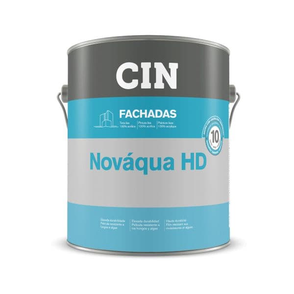 Cin Tinta Nováqua hd 10-125 Acrílica para Fachadas 15L