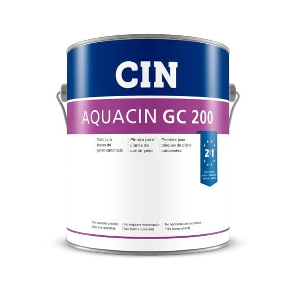 CIN Tinta AquaCin GC 200 2 em 1 Branco Mate 15L