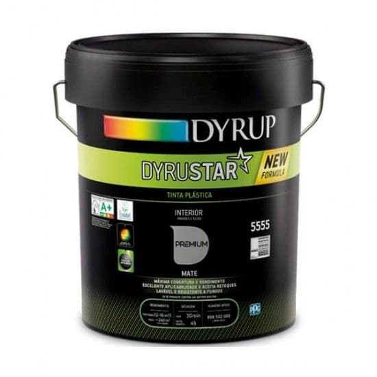 Tinta Dyrustar branco mate 15L refª 5555-800 DYRUP
