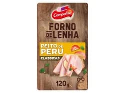 peito de perú forno lenha campofrio fatias 120g