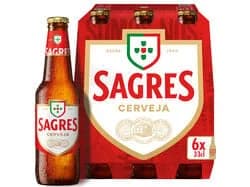 cerveja sagres branca 6x0.33l