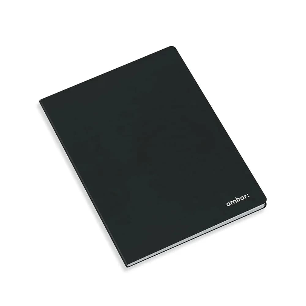 Ambar Caderno A4 Liso 80 Fls Preto 1 Un